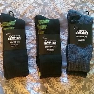 Open Trails Crew Socks 6 pairs mens shoe size 6-12